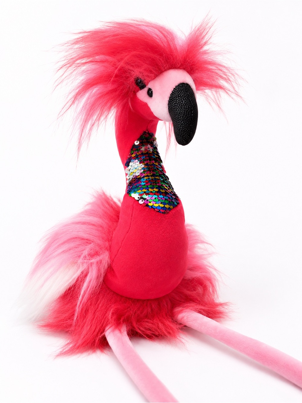 Douglas Phyllis Flamingo Plush 21” Flip Sequin Pink Stuffed Animal Soft Toy